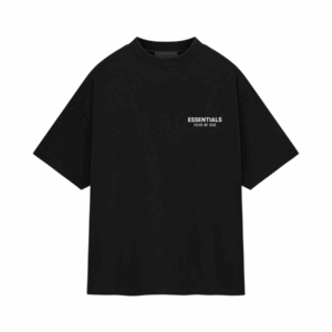 Fear of God Essentials Jersey Crewneck T-Shirt Black (FW24)